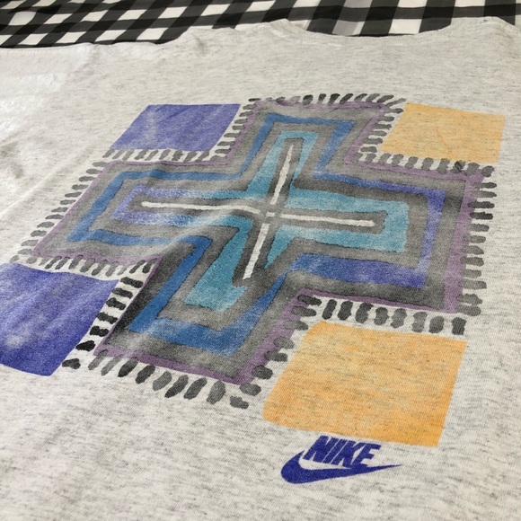 Nike Swim Grey Tag Vintage Distressed T Shirt 2XL - Picture 4 of 8